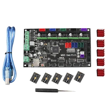 

Dotbit 3D Printer Accessories 256 High Subdivision Driver TMC2208 V1.0+MKS GEN V1.3 Main Control Board Kit