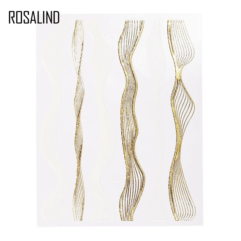 N5245-02 ROSALIND наклейки-Слайдеры для Переводные картинки для ногтей маникюрный набор дизайн Фольга основа Топ Полупостоянный гель лак для ногтей наклейки комплект - Цвет: N5245-02