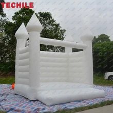 5x4 м надувной белый свадебный прыжки надувной дом замок