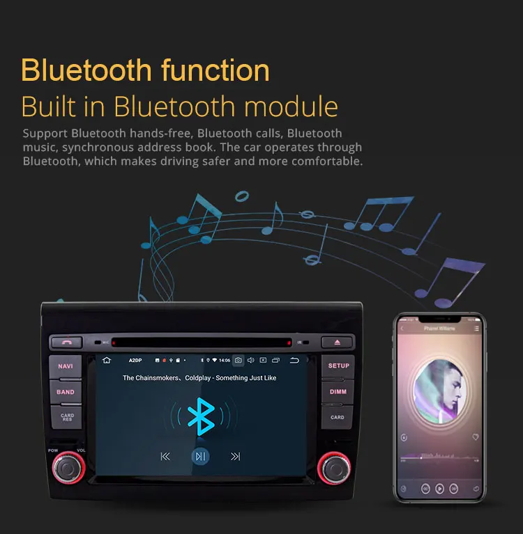 Cheap TOPBSNA 2 Din 8 CORE Android 9.0 Car DVD Player for Fiat Bravo 2007-2012 WIFI Multimedia GPS Stereo Car Radio headunit auto RDS 3