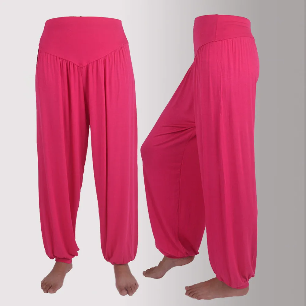 Loose Yoga Pants Women High Waist Stitching Hollow Sport Pants Female Running Training Fitness Gym Leggings Pant ropa mujer