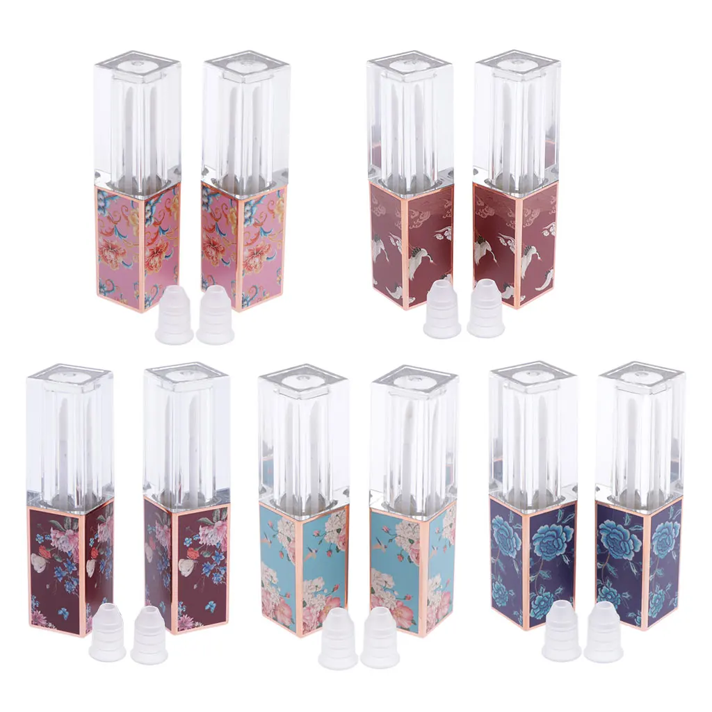 2 шт 3 5 мл Пустые Контейнеры Для туб для губ прозрачная мини-губа многоразового