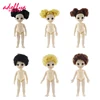 Adollya BJD Doll Body 16cm Naked Ball Jointed Swivel Doll Mushroom Head 13 Movable Joints 3D Eyes 1/12 BJD Dolls 1