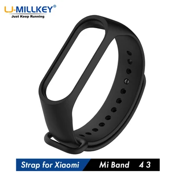 

Bracelet for Xiaomi Mi Band 4 3 Sport Strap watch Silicone wrist strap For xiaomi mi band 3 4 bracelet Miband 4 3 Strap