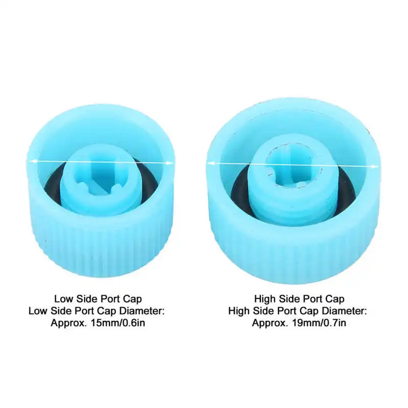 30Pcs A/C Refrigerant Port Cap Replacement Air Conditioning Charging Valve Dust Cover Car Auto Accessories air conditioning charging port caps