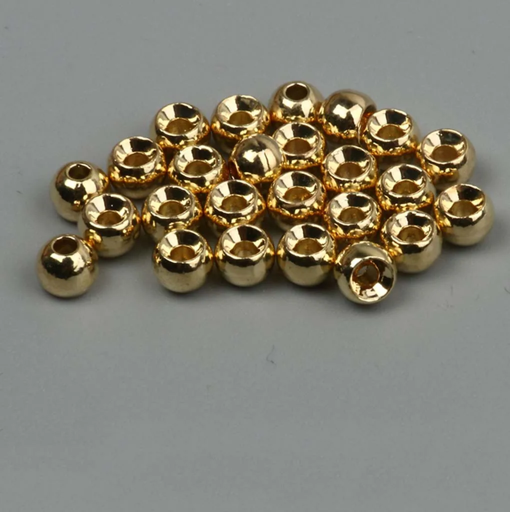 50Pcs Tungsten Slotted Fly Tying Beads Nymph Head Ball Beads 3.3mm Very Heavy Deep Nymphs Lures DIY 3.3mm