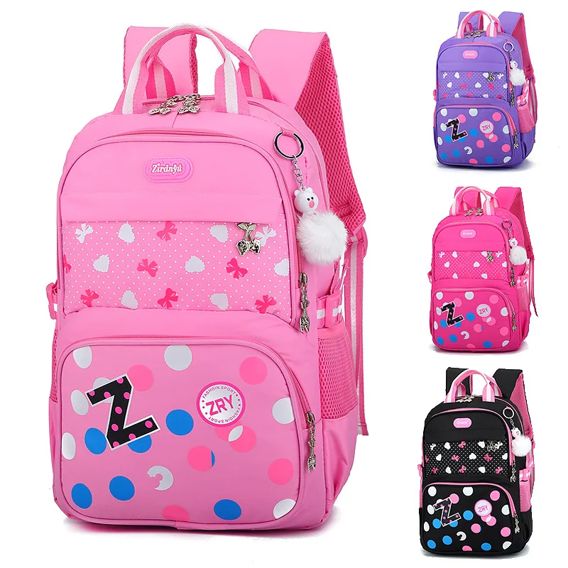 

Natural Fish Schoolbag for Elementary School Students 1-3-6 Grade GIRL'S Backpack Burden Relieving Spine-School Bag Waterproof C
