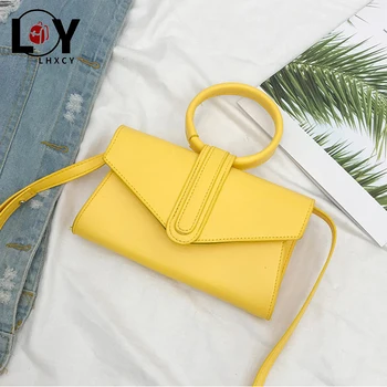 

Clamshell Pu Leathe Round Handle And Handbags Fashion High Capacity Shopping Bags For Women 2020 Solid Color Clutch Shoulder Bag