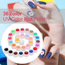 Дизайн ногтей типсы для маникюра 36 цветов светодиодный УФ-гель для самостоятельной сборки краски УФ-гель лак для ногтей УФ-гель