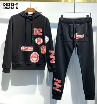

Overseas authentic 2020 fw Autumn Winter Dsquared2 women/men hoodie printed unisex casual sweatshirts D2 Men's tops DS313