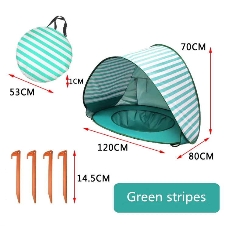 VIP+ палатка+ смайлик - Цвет: Green stripes smiley