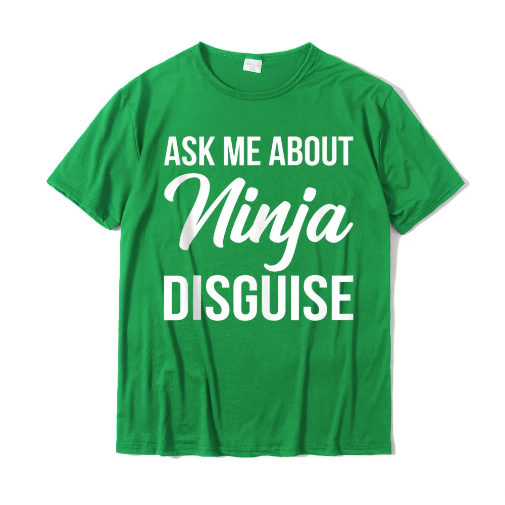 Group Labor Day Pure Cotton Round Neck Tops & Tees Short Sleeve Casual Tops Shirts Slim Fit Comics Top T-shirts Funny Ask Me About My Ninja Disguise Tank Top__20219 green