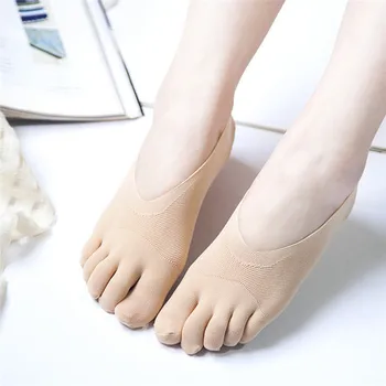 

Fashion Summer Thin Five Toe Sock Slippers Women Lady Invisibility Socks Five Finger Socks