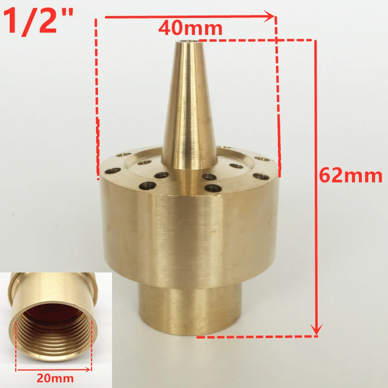 Multi-Size Decorative Water Fountain Nozzle for Outdoor Garden and Pool