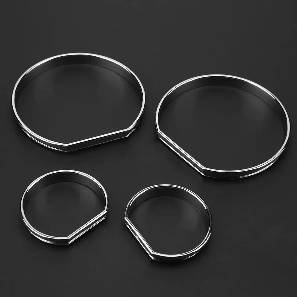 4pcs for BMW E46 Car Interior Front Instrument panel decorative frame Stickers Trim Dial Ring Auto InteriorCar Accessory | Автомобили и