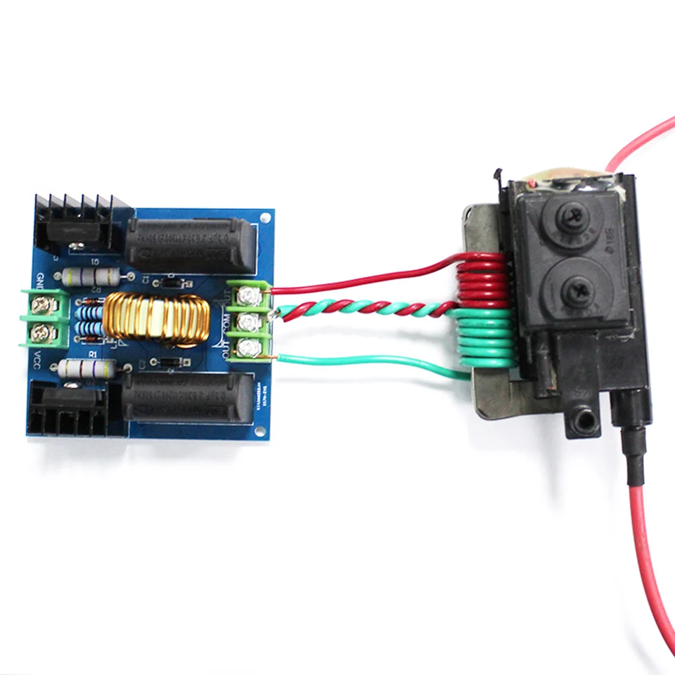 ZVS Tesla Flyback Driver Board — 10A/20A 200W-1000W, 12-36V With Acrylic Case
