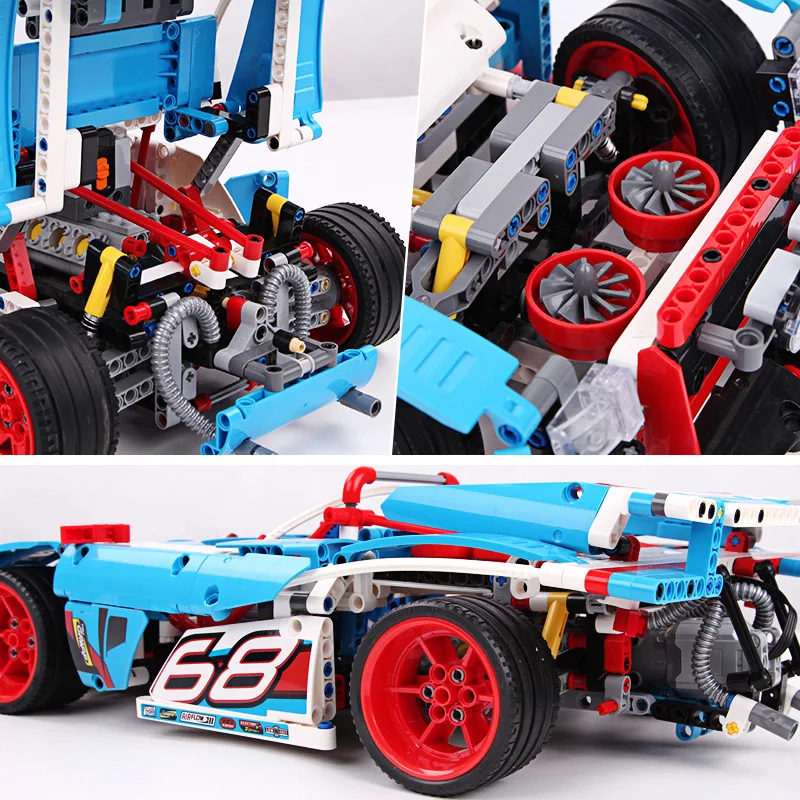 1116 шт механический внедорожный ралли автомобиль DIY строительные блоки Сборная модель совместимые электрические Кирпичи Модель для детей игрушка подарок