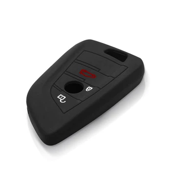 Cover chiave telecomando per BMW 1 2 7 Serie X1 X3 X4 X5 X6 X5M x6M F Classe F15 F16 F48 - KEYYOU Chiave Del Silicone Della Cassa Della Pelle Borsette Della Copertura Fob Per BMW 1
