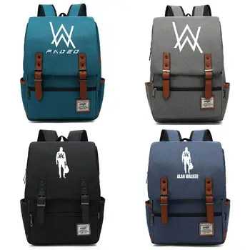 

B4204 Fashion Trend DJ Rock Music Buckle Kids School bag Teenagers Student Schoolbags Women Bagpack Men Backpack