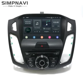 

9" IPS Android 10.0 Car Navigation Multimedia DVD Player for Ford Focus 2011-2016 Built in Carplay AndroidAuto DSP Bluetooth 5.0