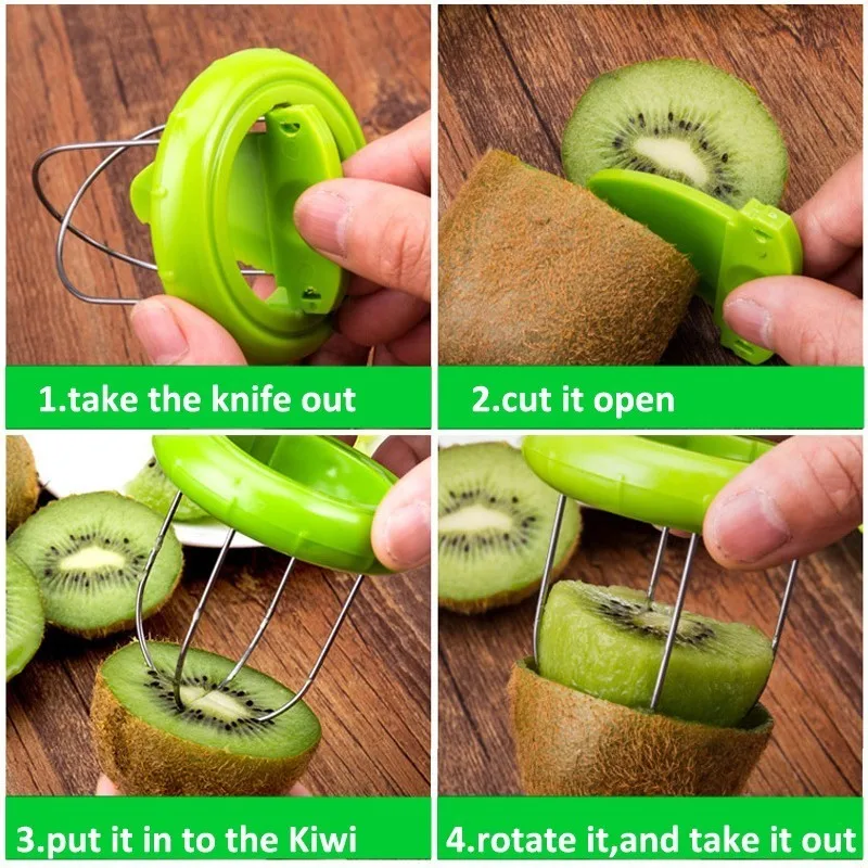 Mini coupe-Kiwi, trancheur, éplucheur, Gadgets de cuisine, outils  d'épluchage pour les fruits et légumes verts Pitaya, offre spéciale