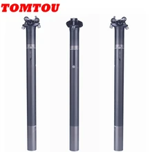 

TOMTOU Carbon Fiber Seatpost Bicycle Seat Tube Bike XXX Parts Diameter 27.2mm 30.8mm 31.6mm Length 350mm 400mm