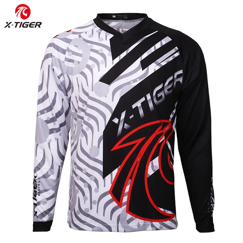 Рубашка X-Tiger DH одежда для мотокросса осенняя рубашка с длинным рукавом спуска на