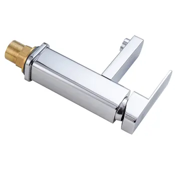 

Square Kitchen Instant Heating Faucet Rotatable Hot Cold Dual-use Fast Heating Tap Single Hole Water Valve