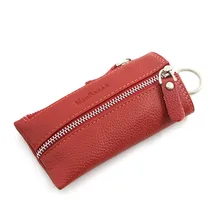 Креативная сумка для ключей yao chi kou bao, Женская многофункциональная сумка для ключей на молнии, кожаные чехлы для ключей автомобиля на заказ