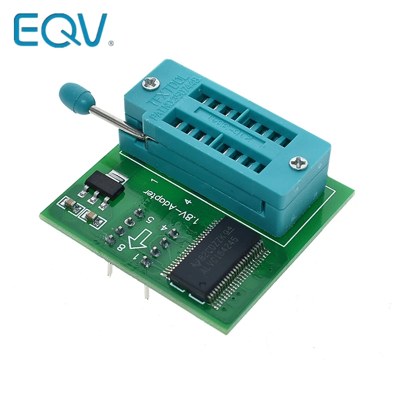 

1.8V adapter for motherboard 1.8V SPI Flash SOP8 DIP8 W25 MX25 use on programmers TL866CS TL866A EZP2010 EZP2013 CH341