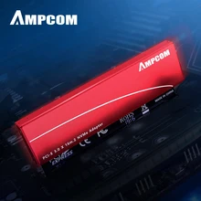AMPCOM – adaptateur M.2 M Key Nvme SSD vers PCI-e, carte PCI Express X16 avec boîtier en aluminium, compatible avec Windows 7/8/ 10