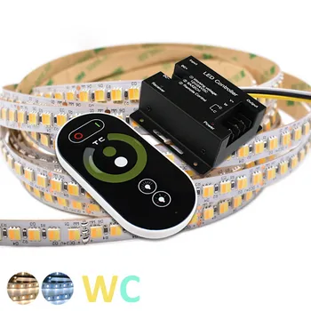 

Touch Panel CCT Controller Dimmer DC 12V 24V Iron Shell Wireless RF Remote Controller for Color Temperature LED Strip Lights