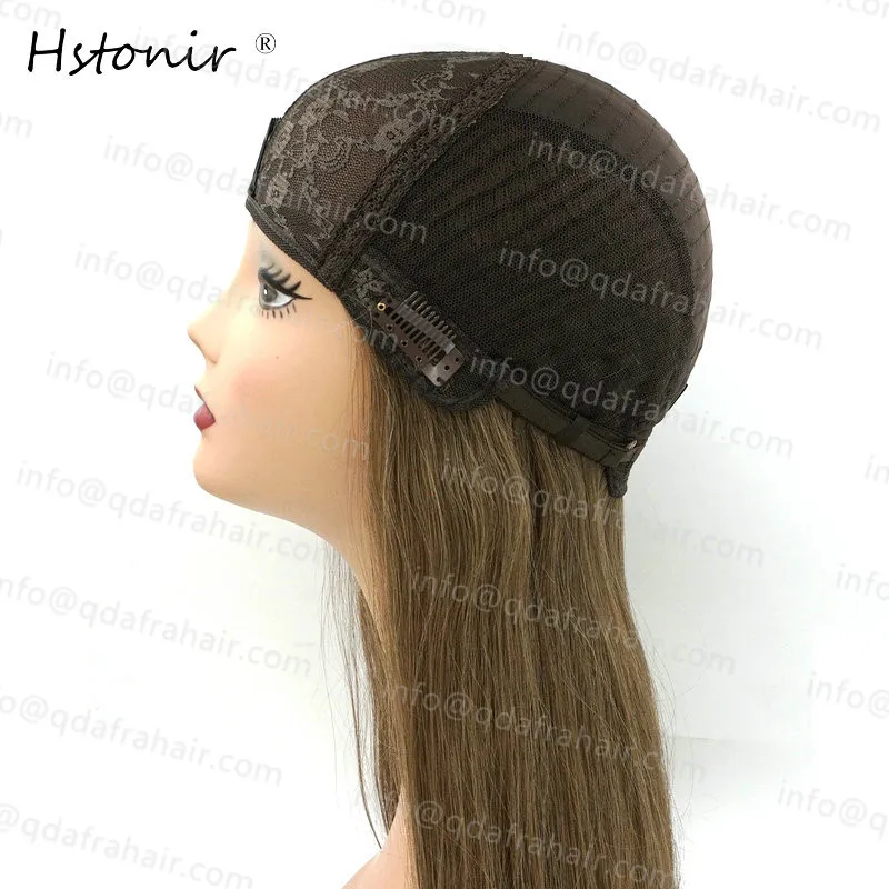 Hstonir Hat парик еврейский кошерный Remy человеческие волосы на заказ Sheitel натуральный
