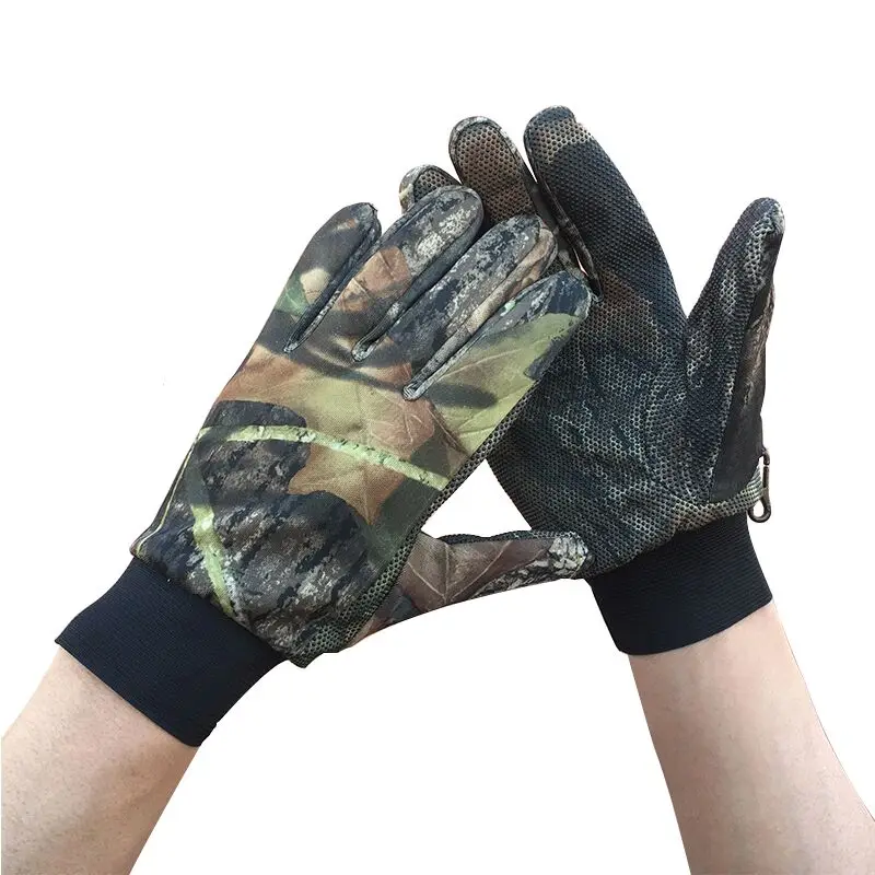 Мужские камуфляжные перчатки охотничьи противоскользящие Полные Пальцы для