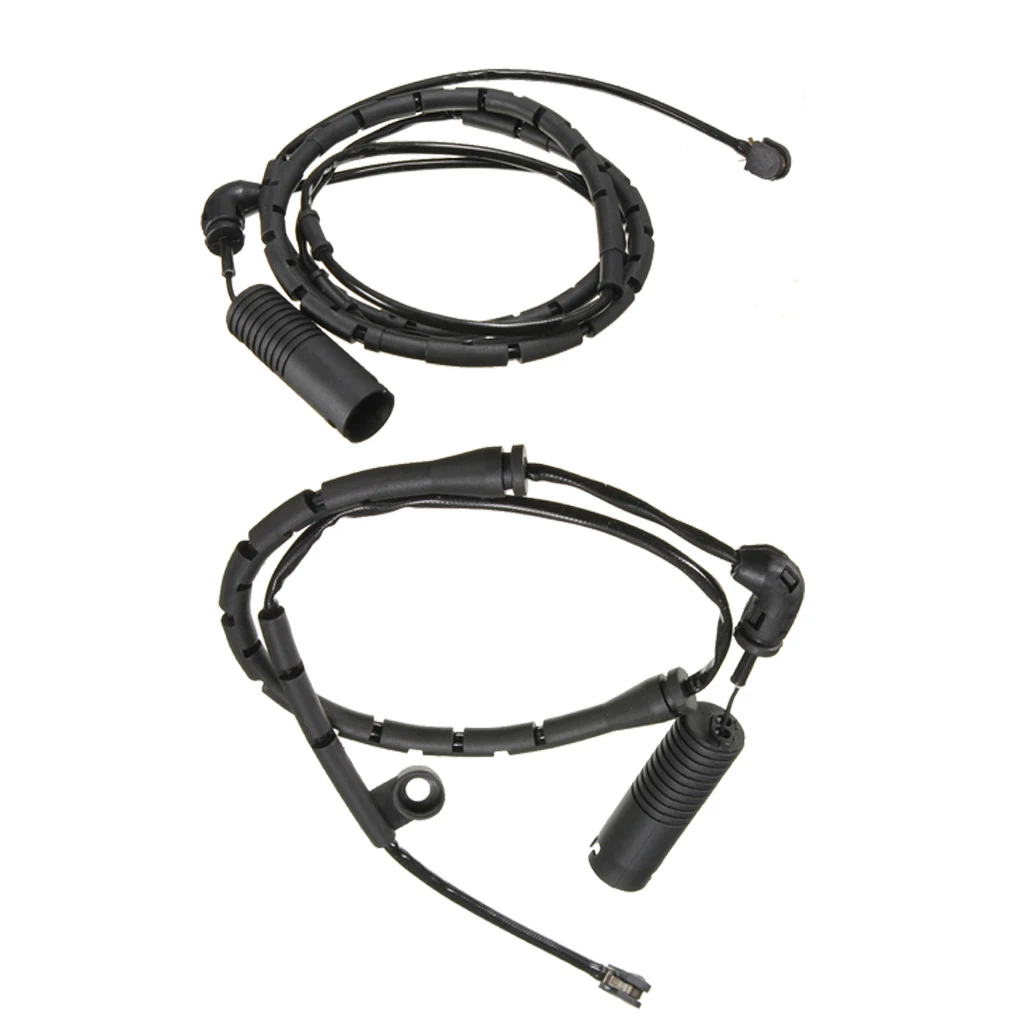 Set of 2, Front + Rear Brake Pad Sensor for BMW 3 Series E46 E85 Z4, Replacement Accessories, Plastic, Black