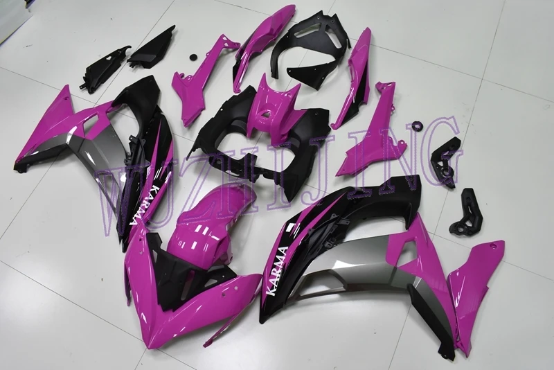 Пластиковые обтекатели NINJA 650R 16 обтекатель EX 650 Розовый Черный Abs ER6F 2017 2018|Полные