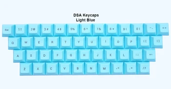 

46pcs 1u DSA Keycaps PBT Material Laser-etched Top Print or Blank for Cherry MX Switches of Mechanical Keyboards