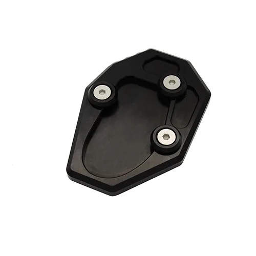 Черный Side Stand Kickstand Enlarge Extension Pad for Yamaha MT-07 Tracer 700 XSR700 FZ-07 Moto Cage MT07 FZ07 - Цвет: Черный