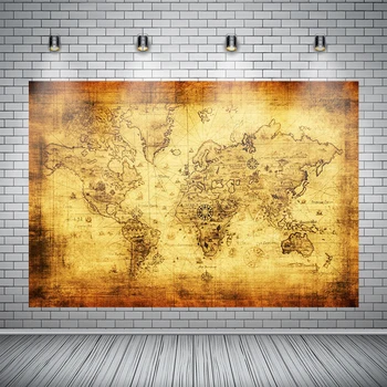 

Photographic Background Map Navigation Ancient World Travel Customization New Backdrop Photocall Photo Printed Custom