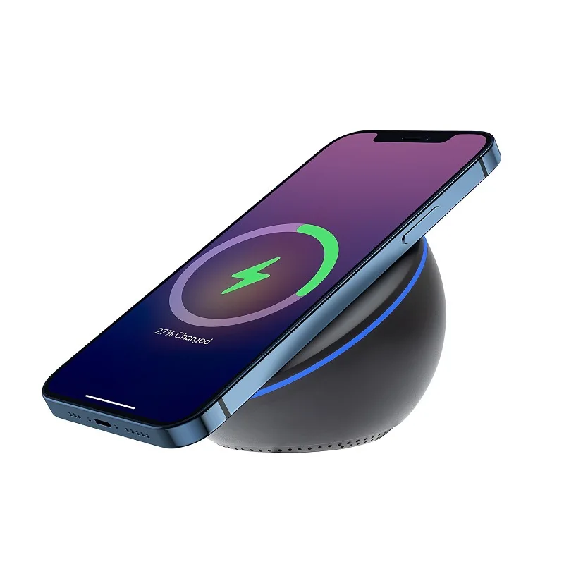 

The new 2021 15 w magnetic suction wireless charger for apple 12 desktop wireless