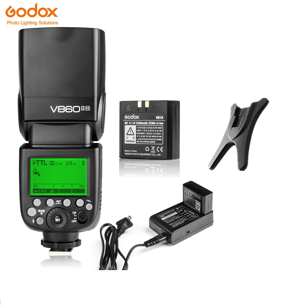 Godox Ving V860II S/N/C/F/O GN60 E TTL HSS 1/8000 литий ионный аккумулятор Speedlite вспышка для sony Nikon Canon