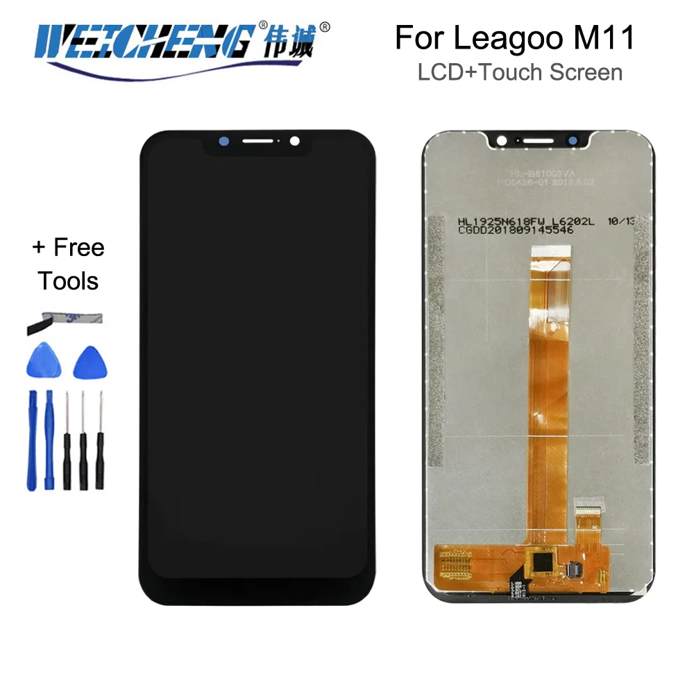 ЖК дисплей Leagoo M11 черный экран 6 18 дюйма дигитайзер сенсорного экрана в сборе