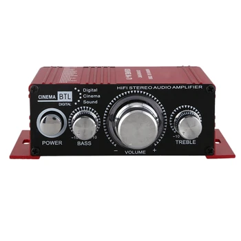 

12V Mini Hi-Fi Audio Amplifier Booster MP3 Stereo for Car Motorcycle Boat Home