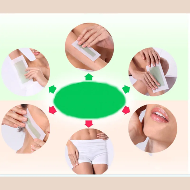 New 5pcs Cold Wax Strips Paper For Leg Body Facial Hair Double Side Hair Removal