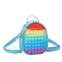

POP Its Backpack Hot Push Popet Bubble Fidget Toys Adult Stress Relief Toy Antistress Soft Squishy Anti-Stress Gift Schoolbag