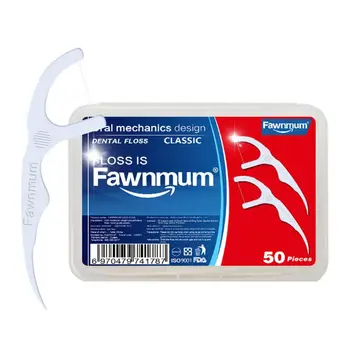 

50pcs Dental Floss Flosser Brush Tooth Picks Oral Device Teethpick Stick Dentist R3MF