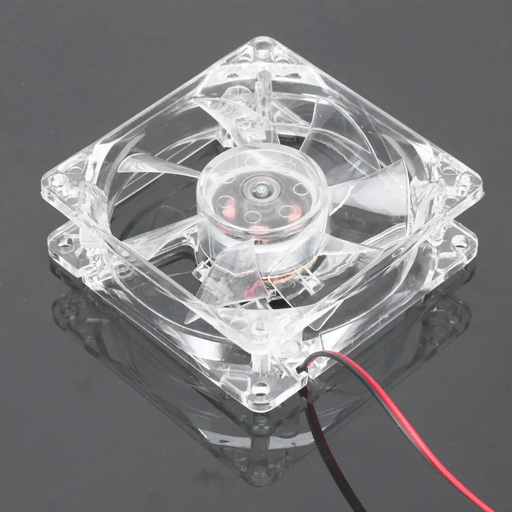 Computer PC Cooling Fan 80mm 8025 12V LED Silent Easy Installed