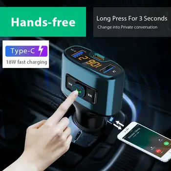 

Wireless Bluetooth Handsfree Car Kit FM Transmitter MP3 Player Dual USB Charger