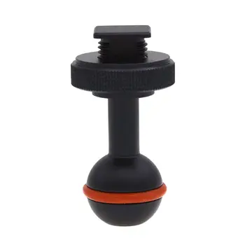 

Underwater Ball Arm Adapter Connector Mount Adapter Base Waterproof Housing Hot Shoe Extension Bracket for Photography
