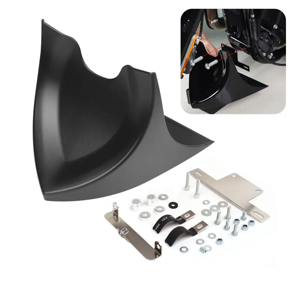 Motorcycle Accessories Black Chin Lower Front Spoiler Air Dam Fairing Cover Fit For Harley Sportster 48 883 1200 2004